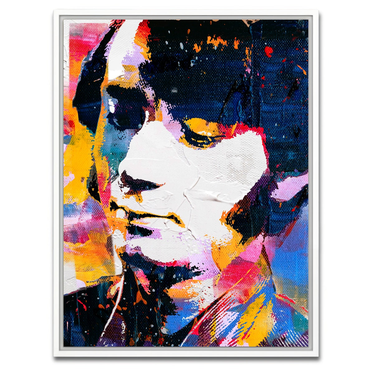 AUTO-MOCKUP WHITE | mike nesmith | 1 Piece | White Framed Canvas | group=3x4