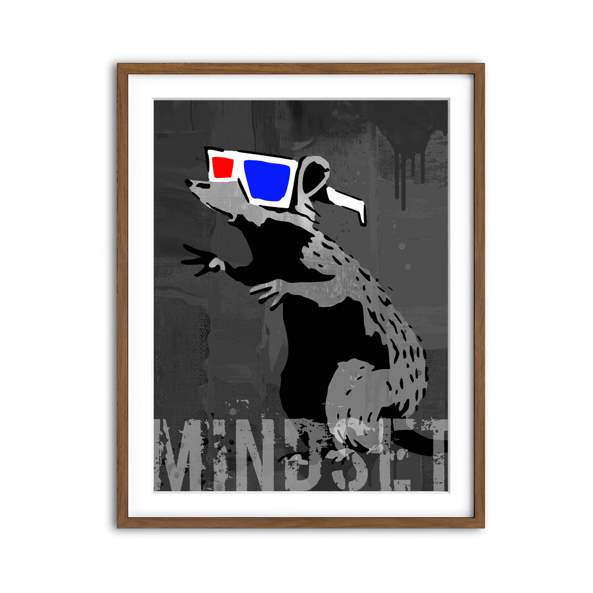 Framed Print 3x4 Walnut