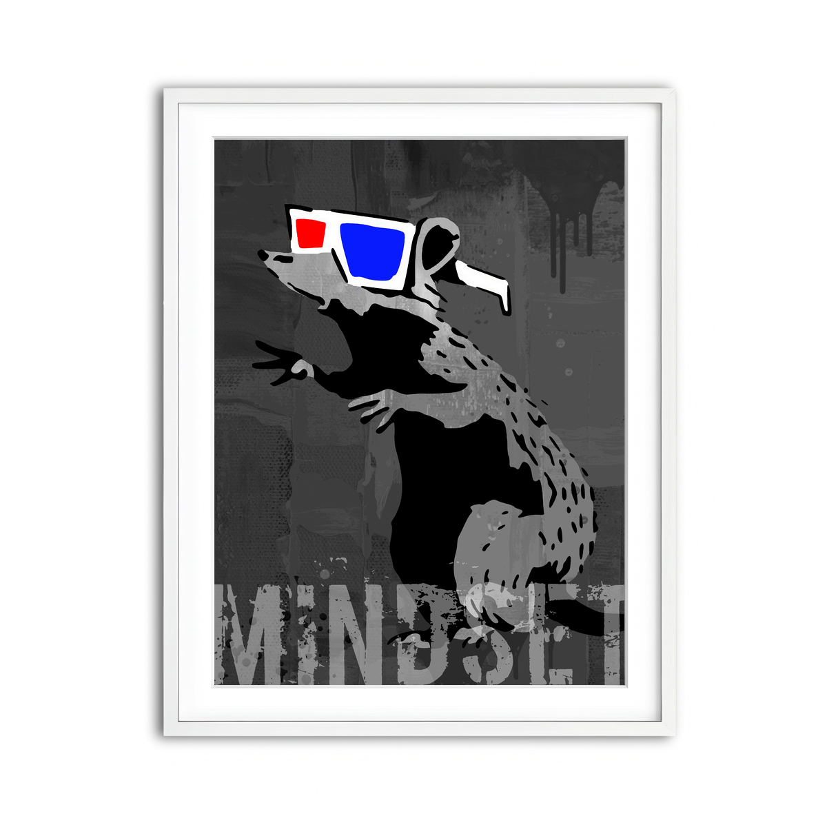 Framed Print 3x4 White