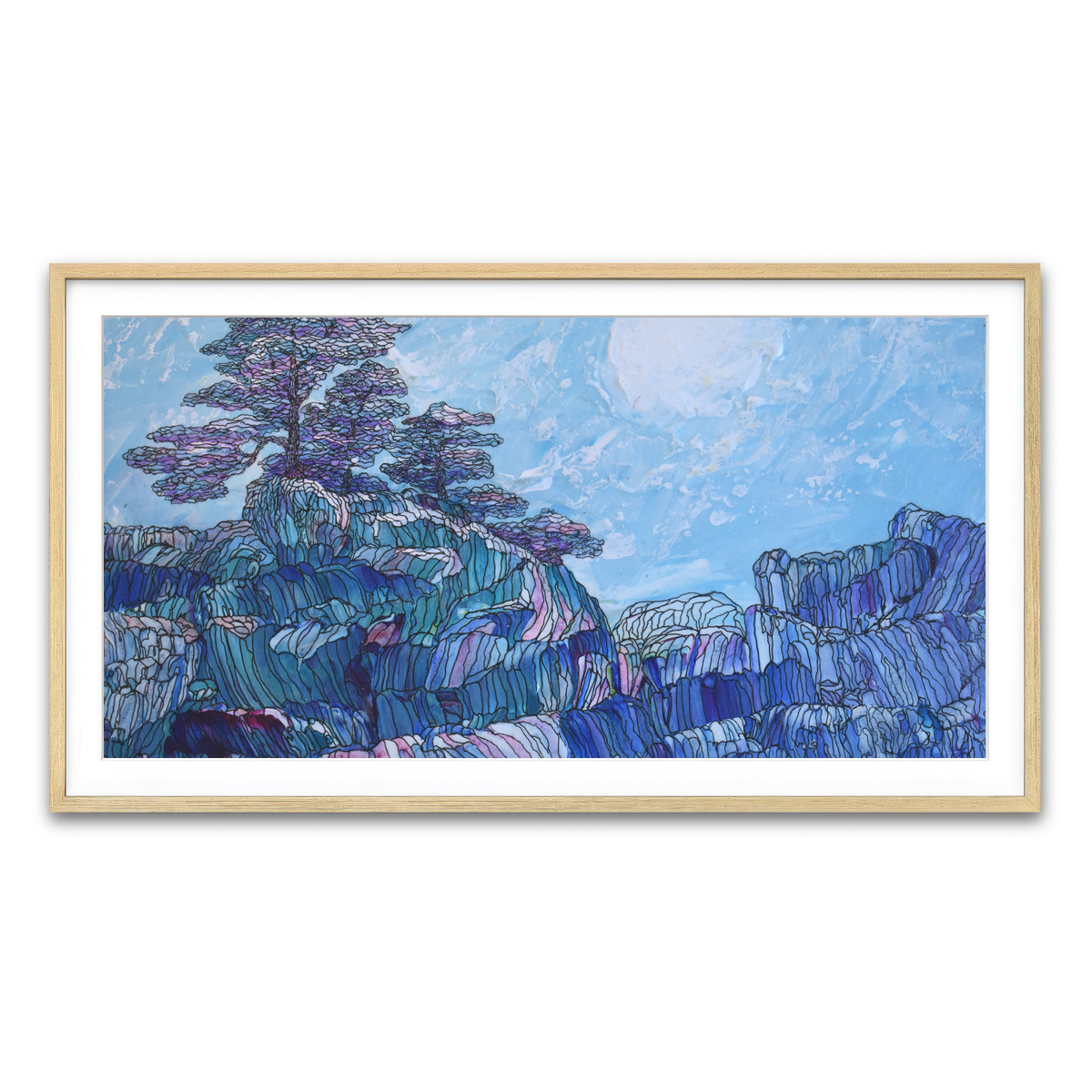 Framed Print 2x1 Natural