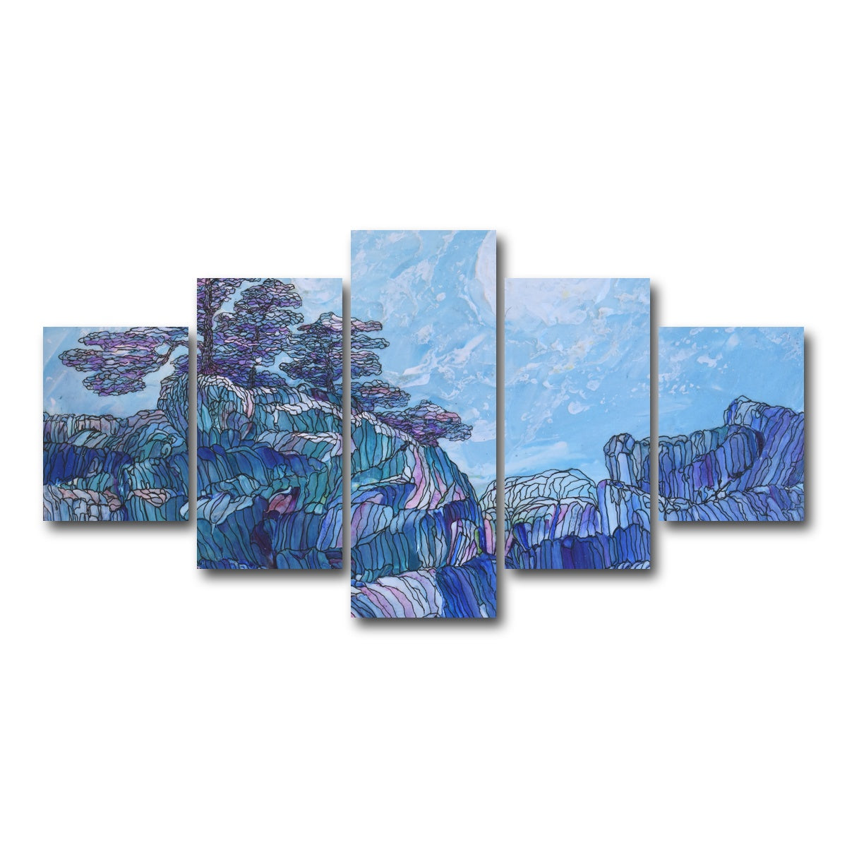 AUTO-MOCKUP WHITE | miseries can wait | 5 Piece | Gallery Wrap Canvas | group=5_short