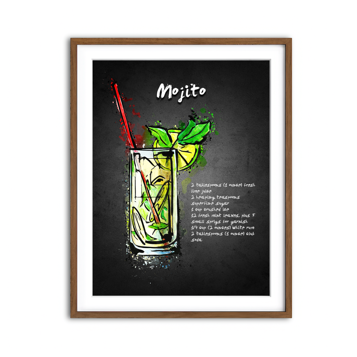 Framed Print 3x4 Walnut