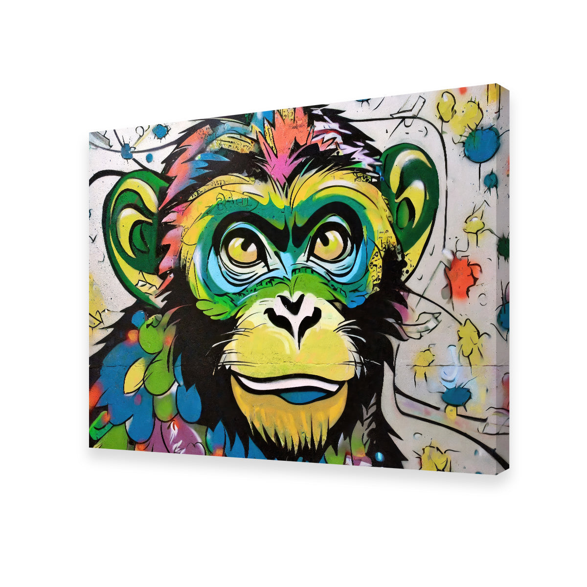 Monkey Graffiti Wall Art