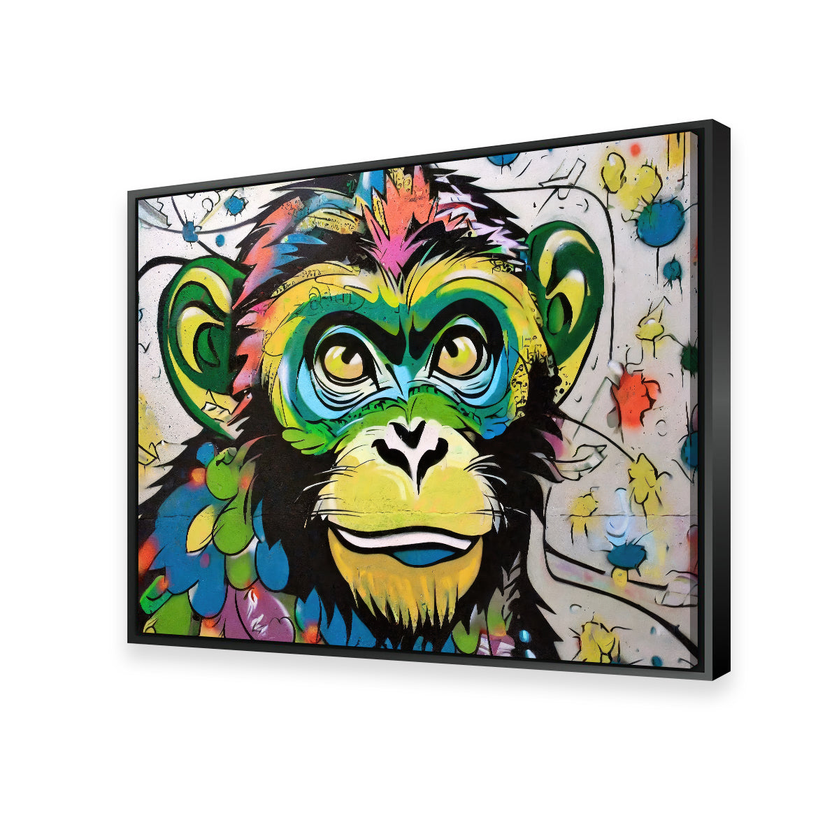 Monkey Graffiti Wall Art