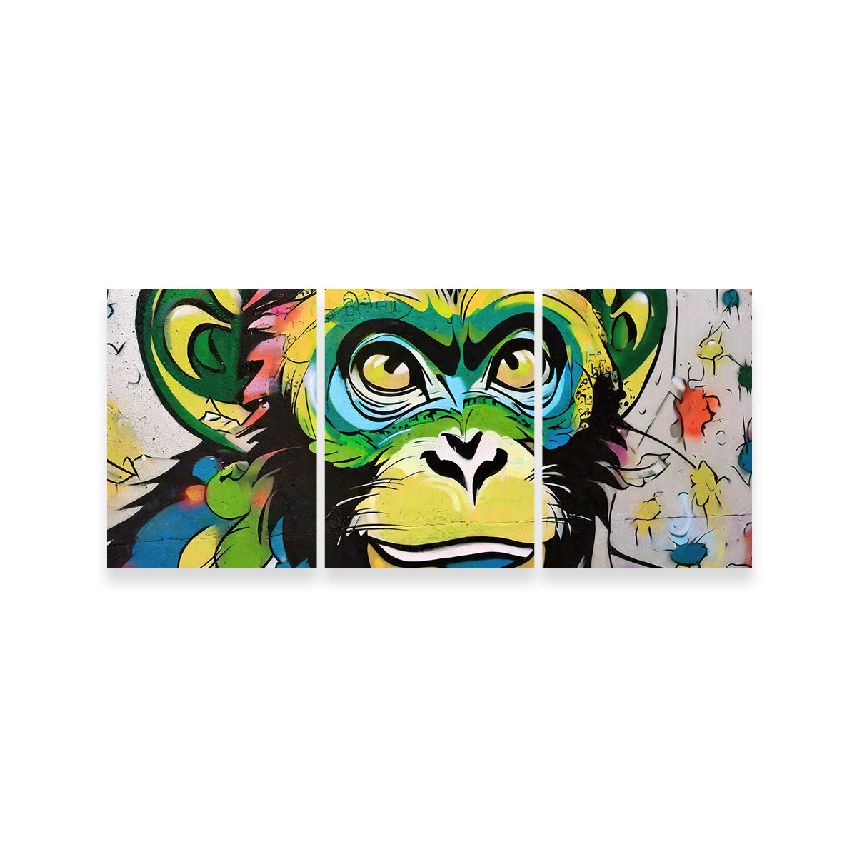 Monkey Graffiti Wall Art