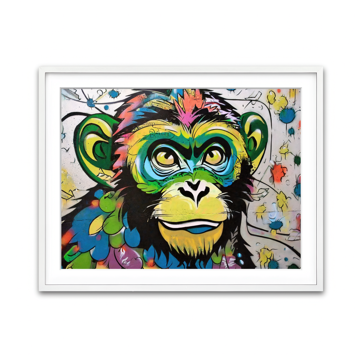 Framed Print 4x3 White