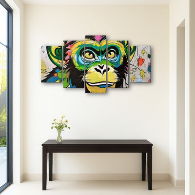 AUTO-MOCKUP ROOM | monkey graffiti