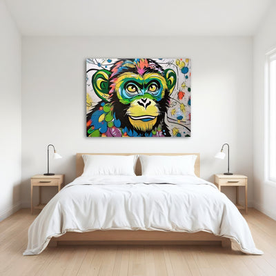 AUTO-MOCKUP ROOM | monkey graffiti