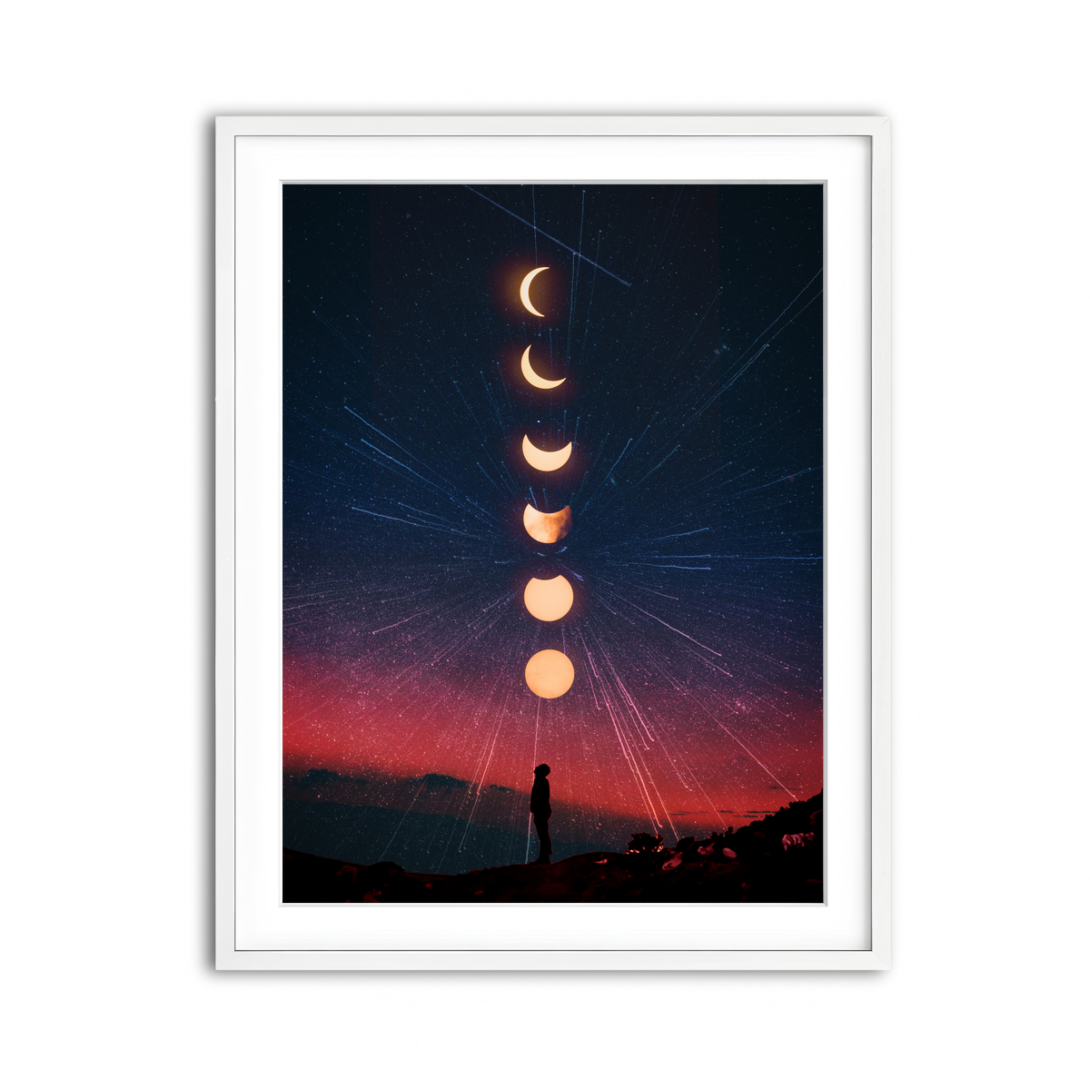 Framed Print 3x4 White