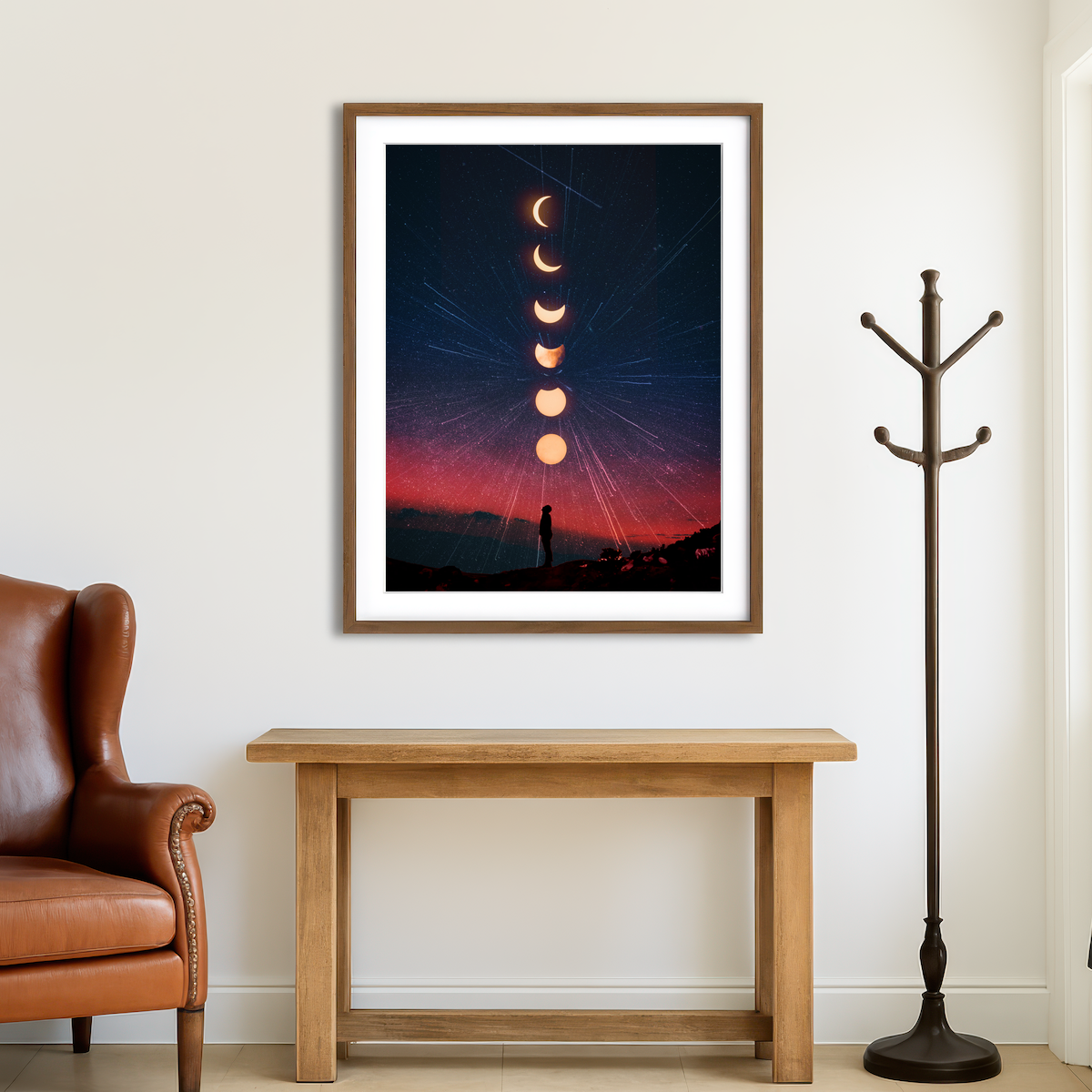 AUTO-MOCKUP ROOM | Moon Phase Wall Art