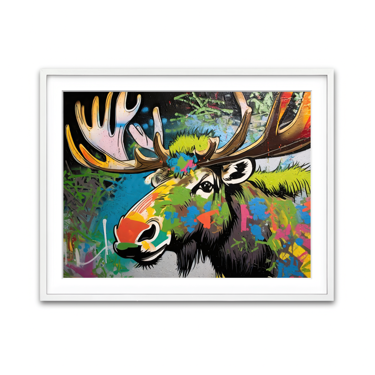 Framed Print 4x3 White