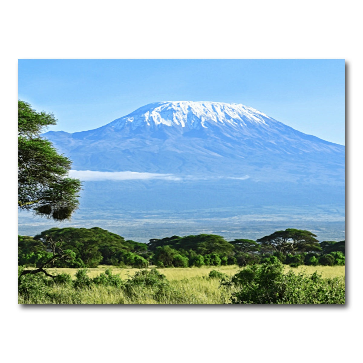 AUTO-MOCKUP WHITE | mount kilimanjaro | 1 Piece | Gallery Wrap Canvas | group=4x3