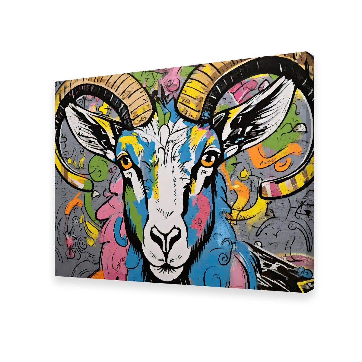 Bighorn Sheep Graffiti Wall Art