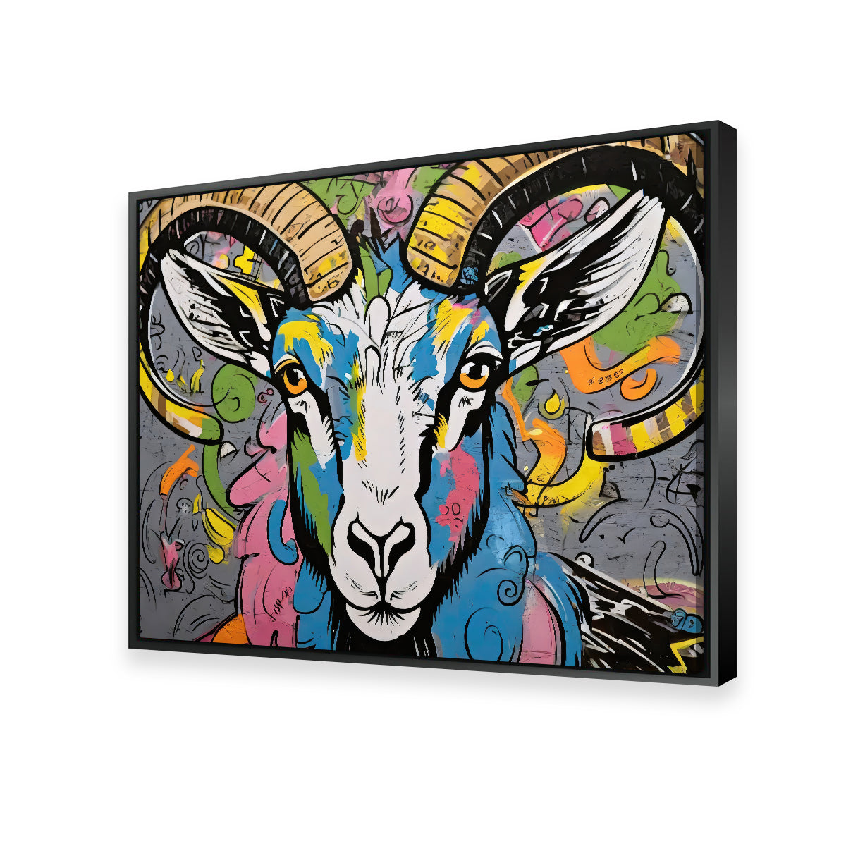 Bighorn Sheep Graffiti Wall Art