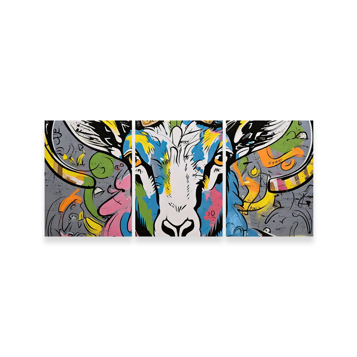 Bighorn Sheep Graffiti Wall Art