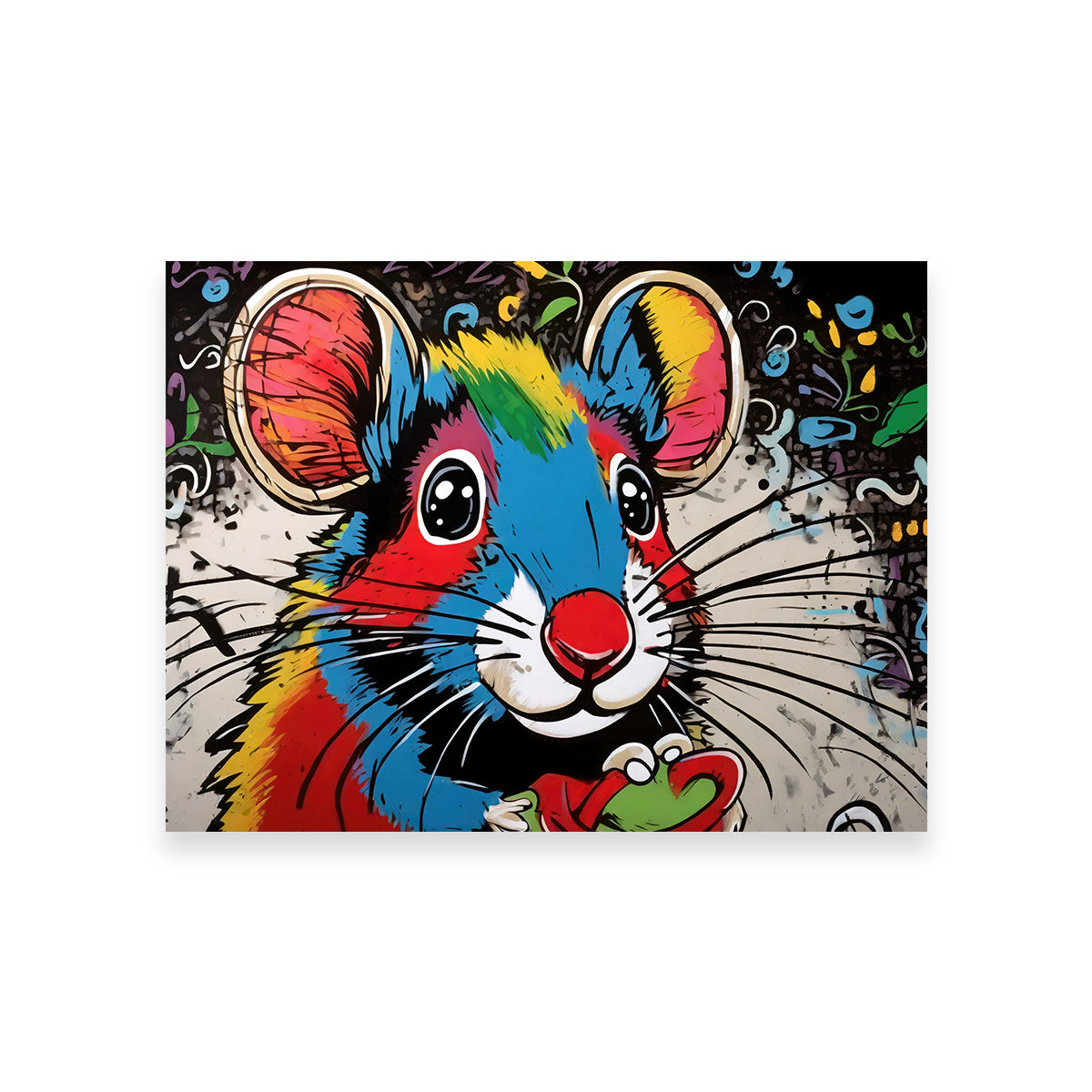 Mouse Graffiti Wall Art