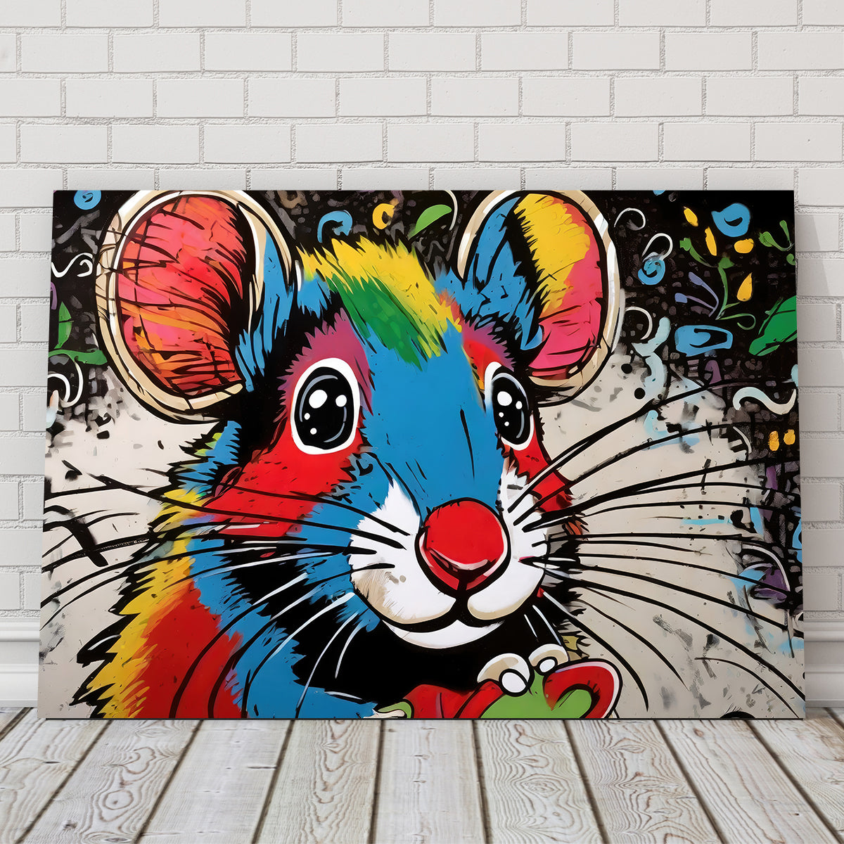 Mouse Graffiti Wall Art