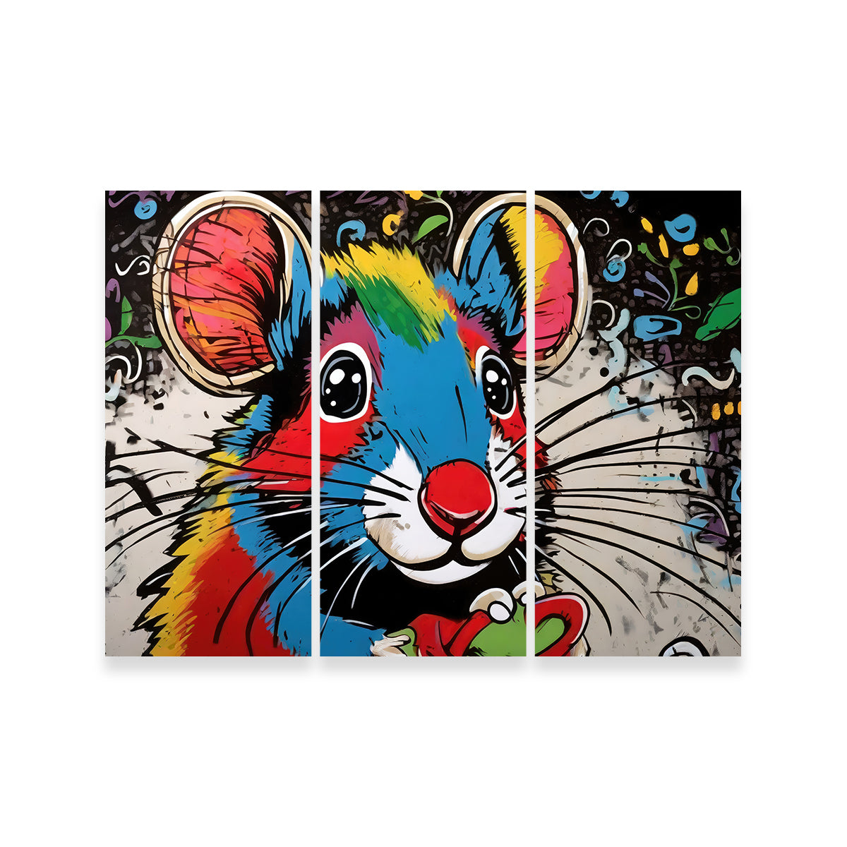 Mouse Graffiti Wall Art