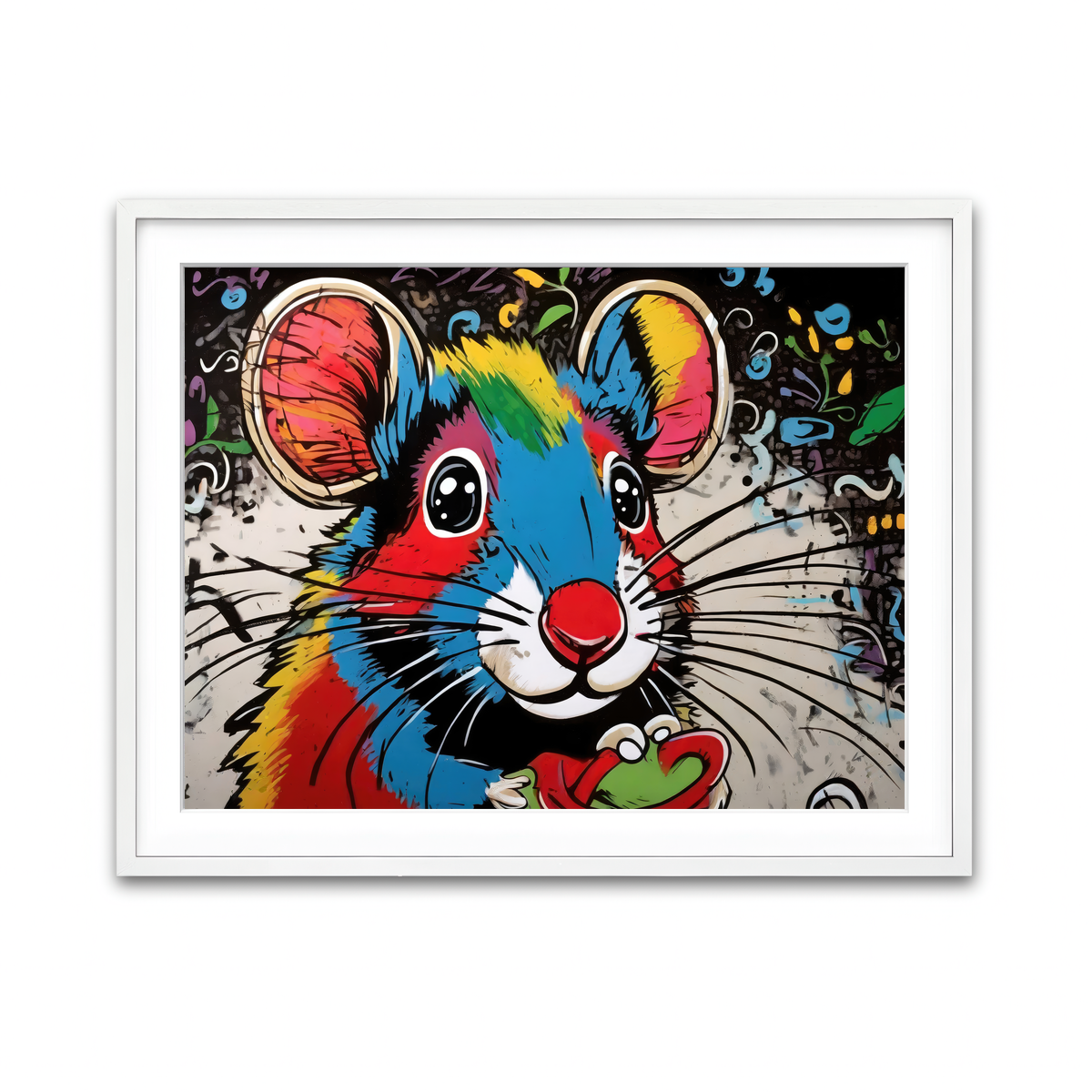 Framed Print 4x3 White