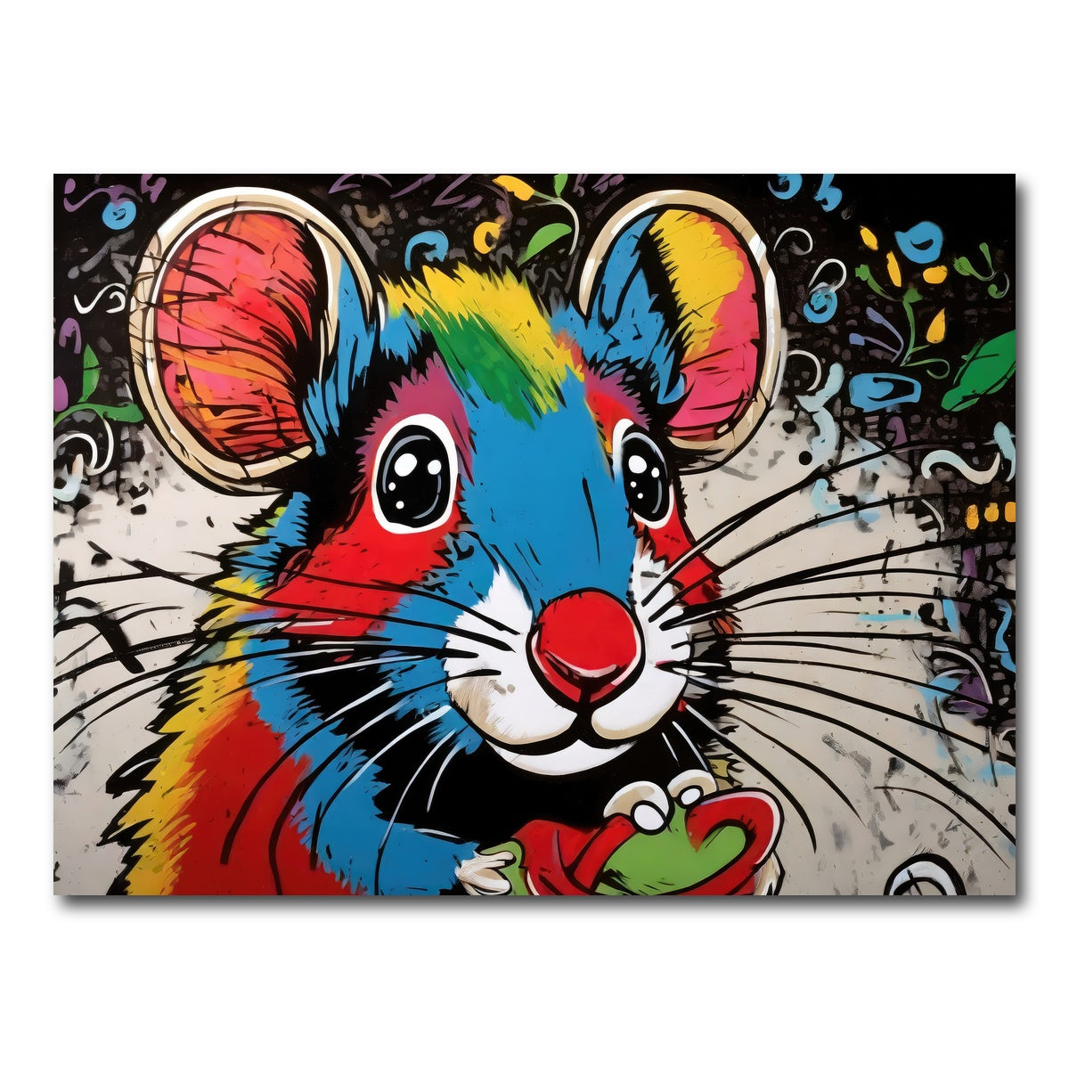 AUTO-MOCKUP WHITE | mouse graffiti | 1 Piece | Gallery Wrap Canvas | group=4x3