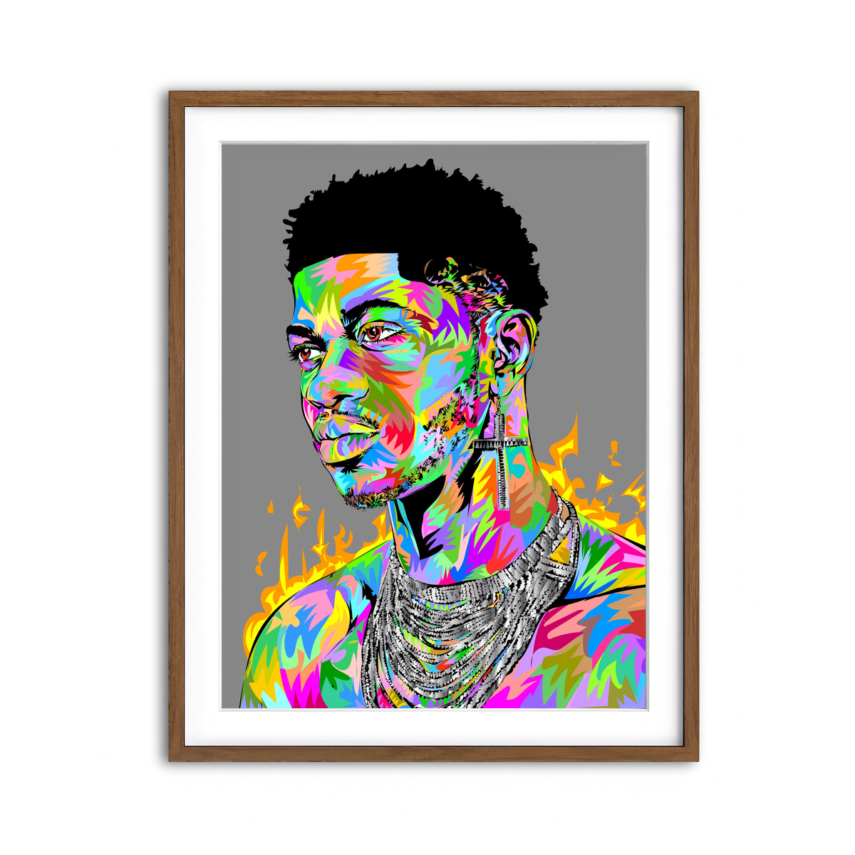 Framed Print 3x4 Walnut