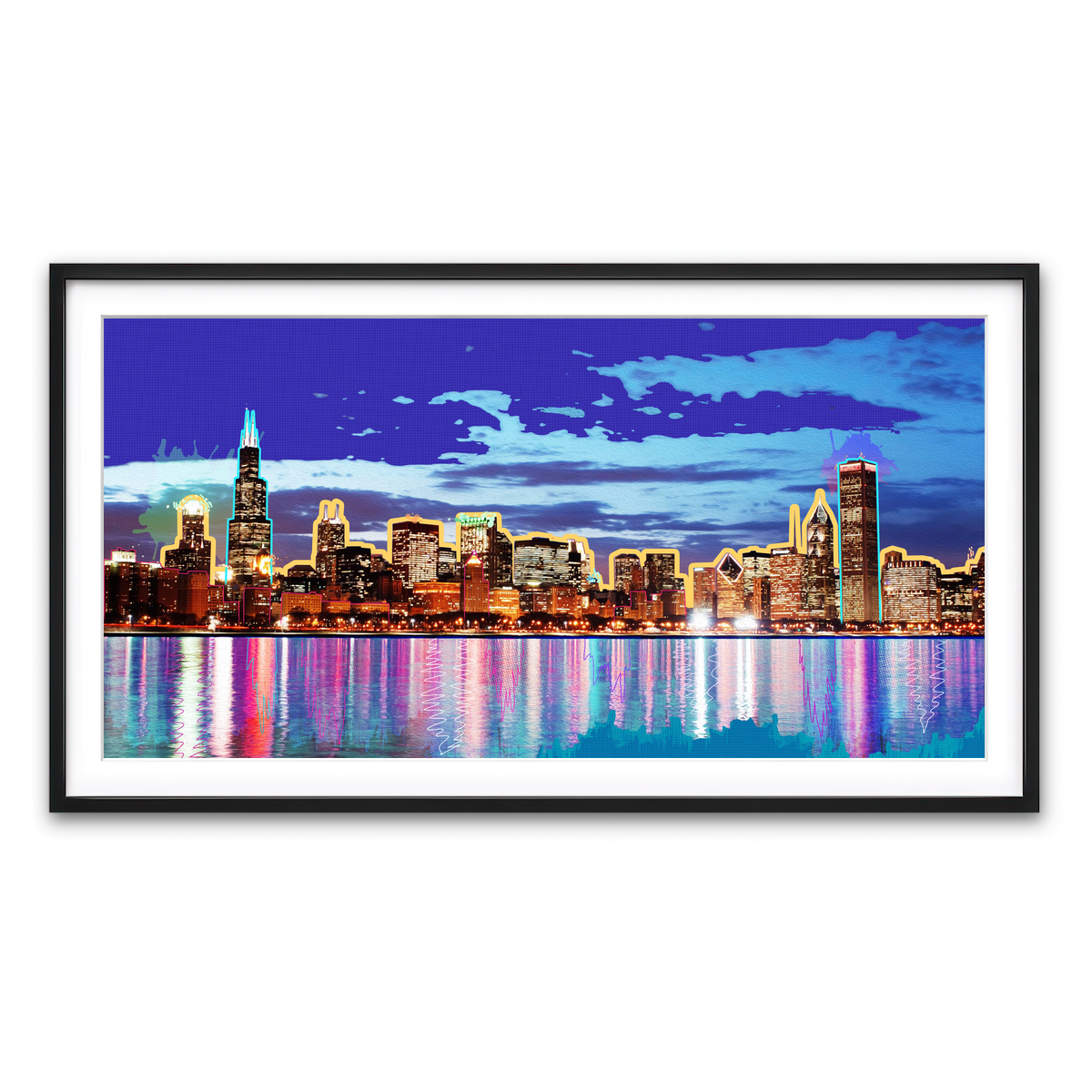 Framed Print 2x1 Black
