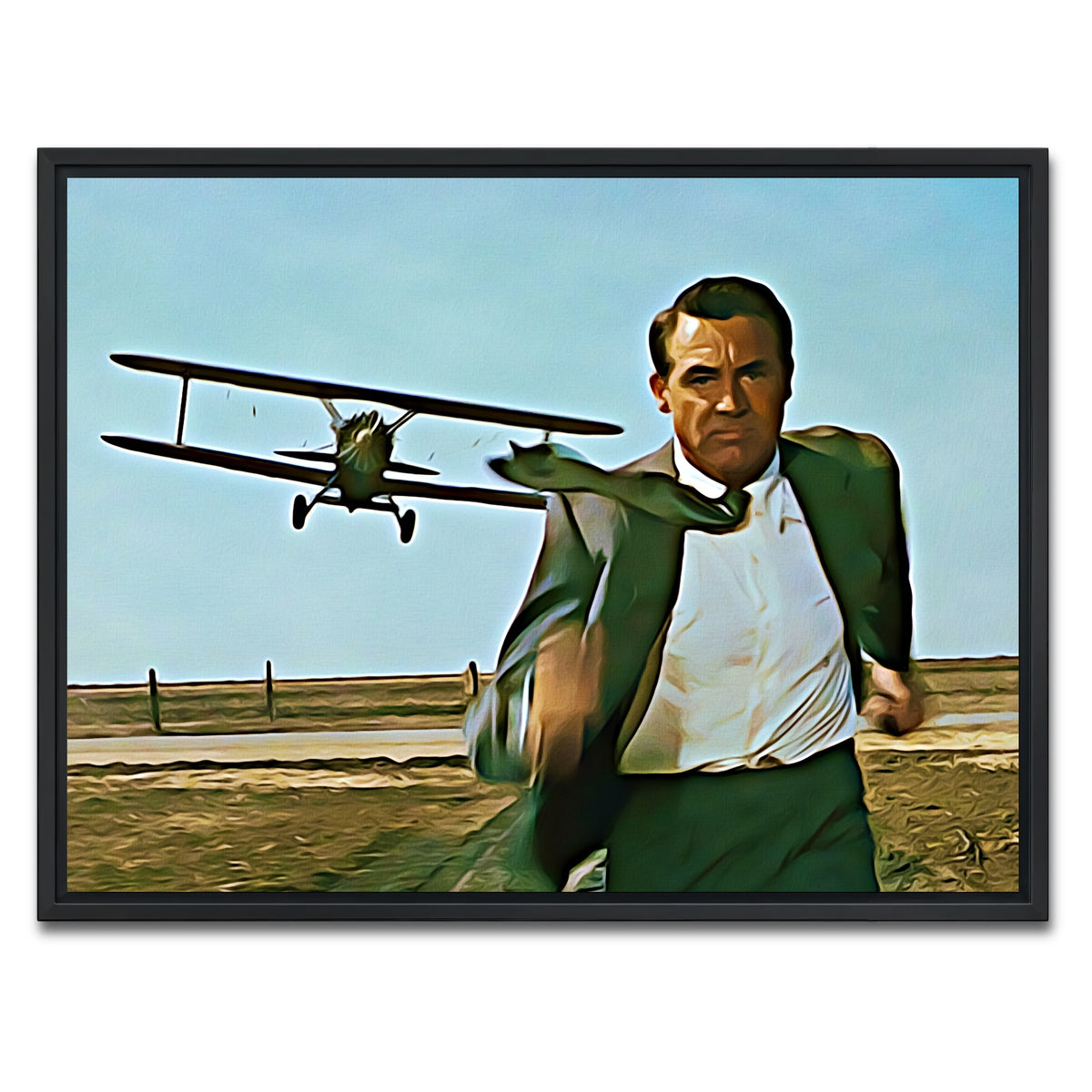 AUTO-MOCKUP WHITE | north by northwest wall art | 1 Piece | Black Frame | group=4x3