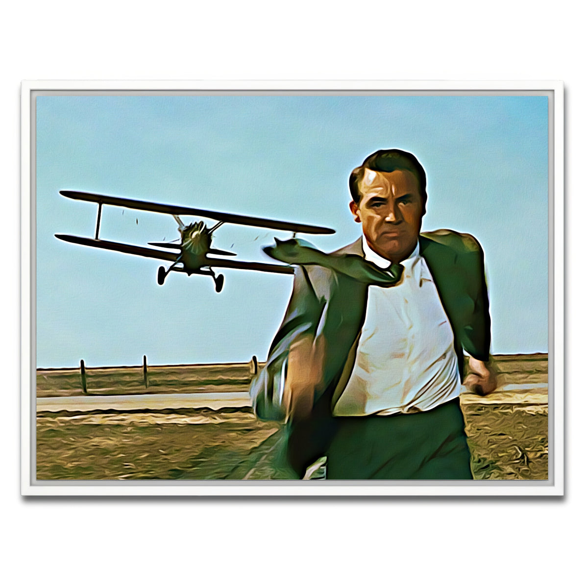 AUTO-MOCKUP WHITE | north by northwest wall art | 1 Piece | White Frame | group=4x3