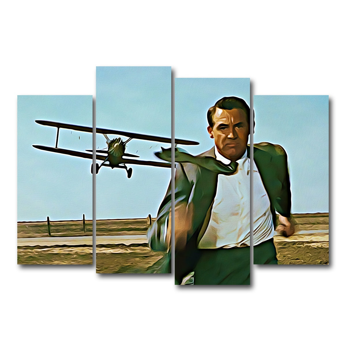 AUTO-MOCKUP WHITE | north by northwest wall art | 4 Piece | Gallery Wrapped | group=4_normal
