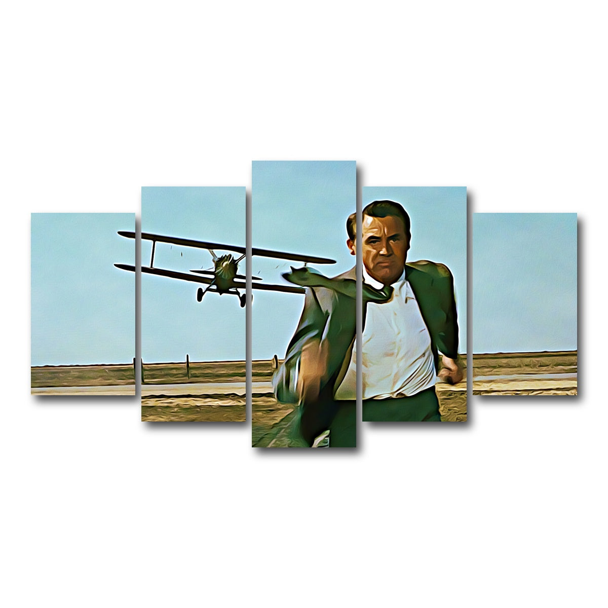 AUTO-MOCKUP WHITE | north by northwest wall art | 5 Piece | Gallery Wrapped | group=5_normal