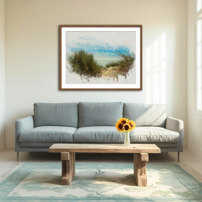 AUTO-MOCKUP ROOM | Ocean View Painting Wall Art