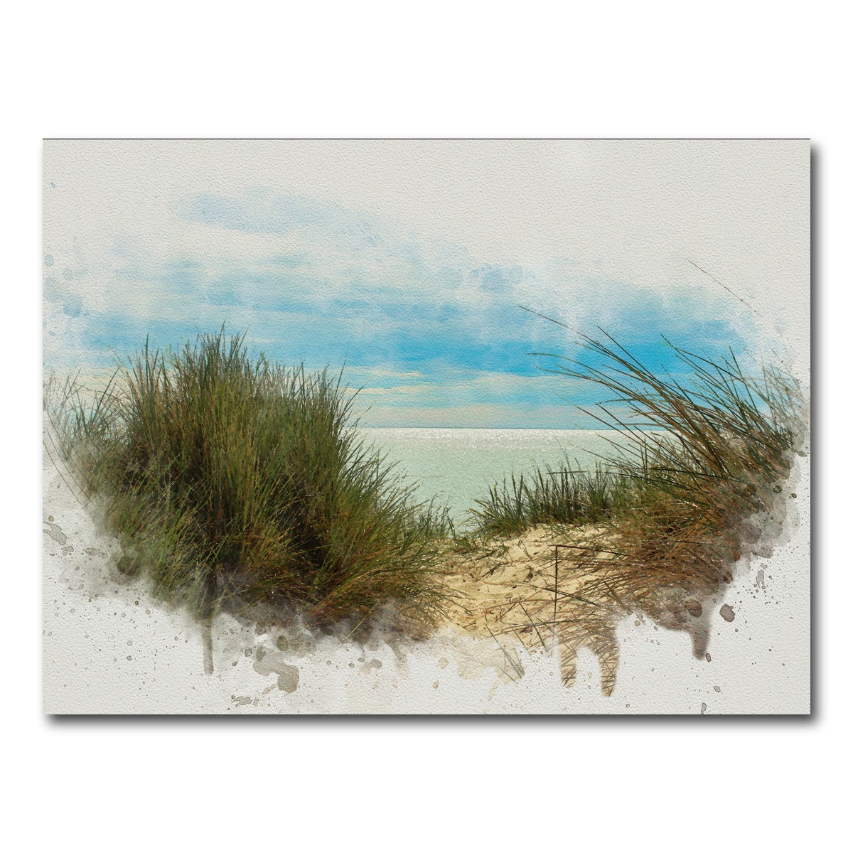 AUTO-MOCKUP WHITE | ocean view painting | 1 Piece | Gallery Wrap Canvas | group=4x3