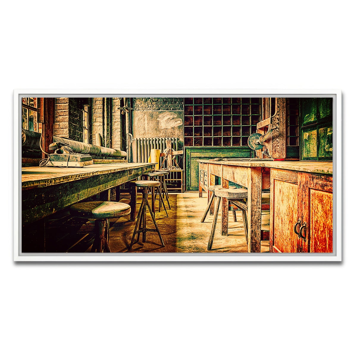 AUTO-MOCKUP WHITE | olde workshop | 1 Piece | White Framed Canvas | group=2x1