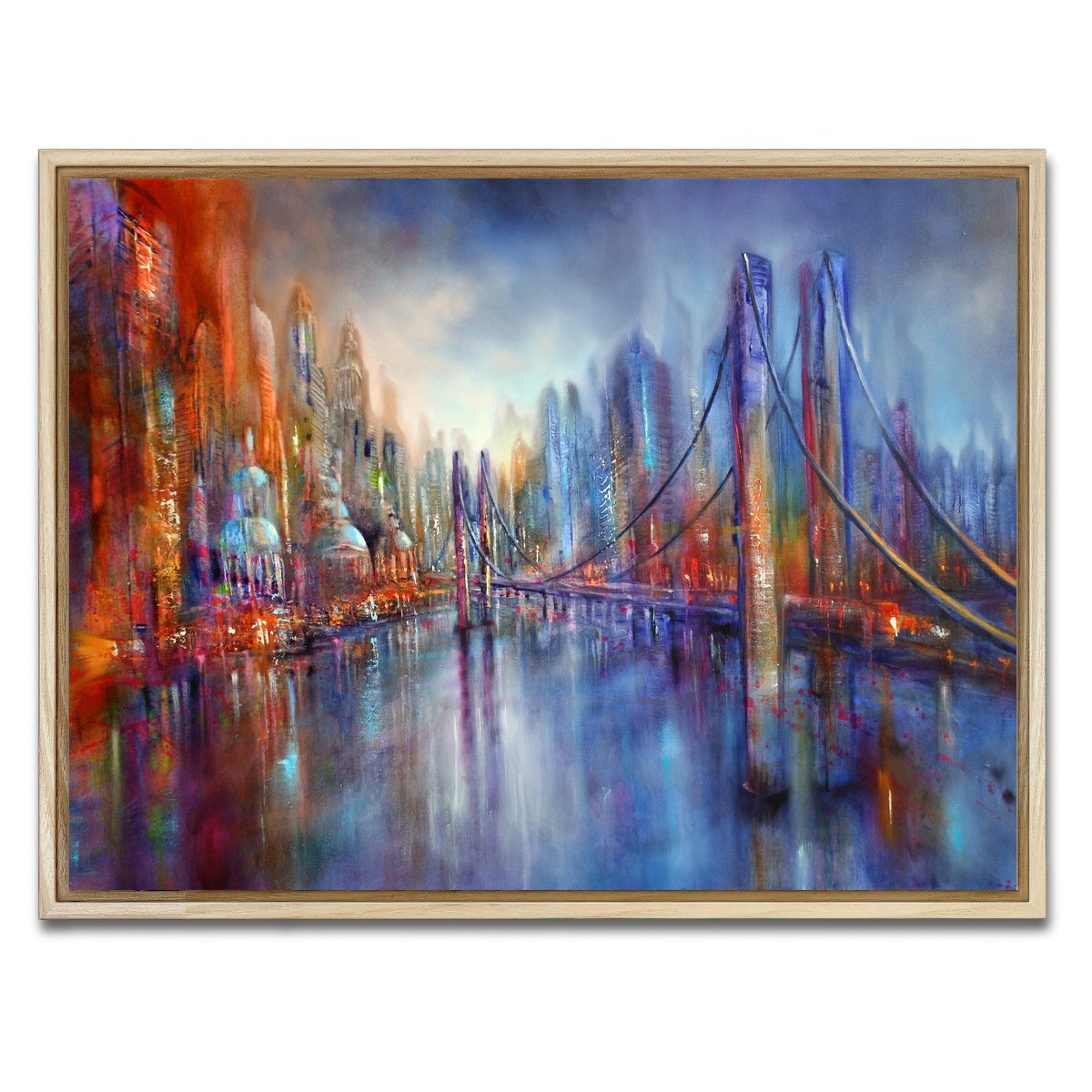 AUTO-MOCKUP WHITE | on the road | 1 Piece | Natural Framed Canvas | group=4x3