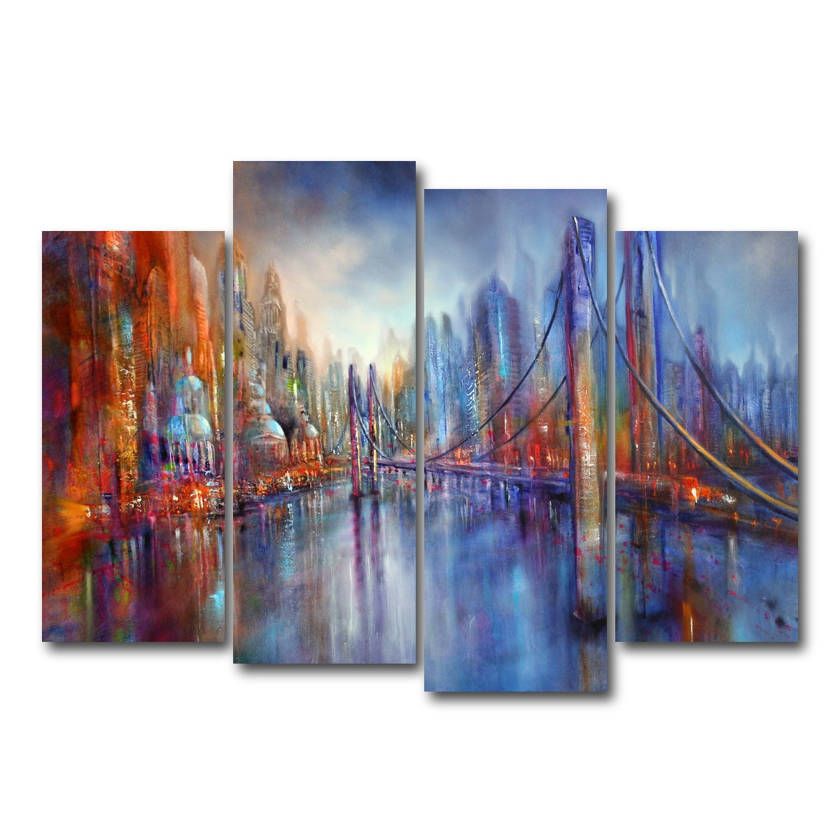 AUTO-MOCKUP WHITE | on the road | 4 Piece | Gallery Wrap Canvas | group=4_normal