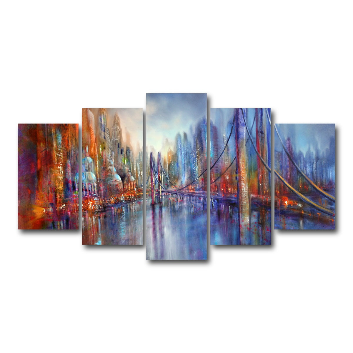 AUTO-MOCKUP WHITE | on the road | 5 Piece | Gallery Wrap Canvas | group=5_normal