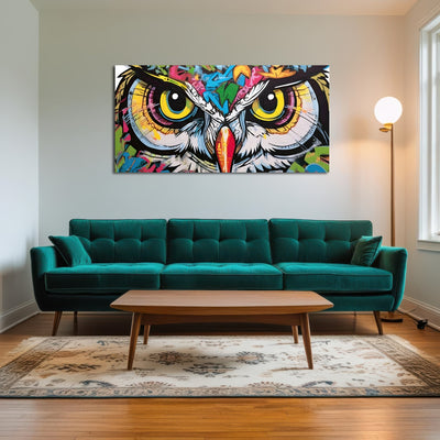AUTO-MOCKUP ROOM | owl graffiti