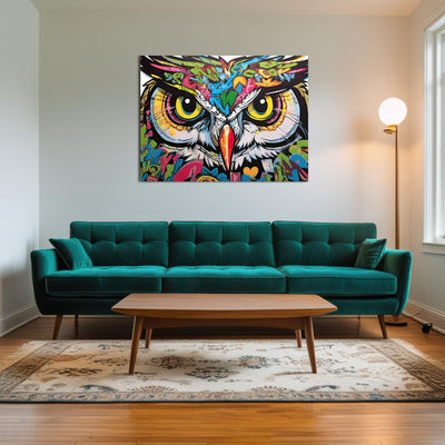 AUTO-MOCKUP ROOM | owl graffiti