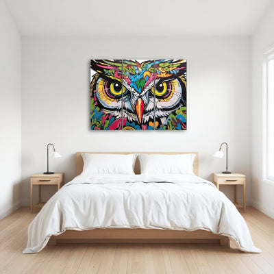 AUTO-MOCKUP ROOM | owl graffiti