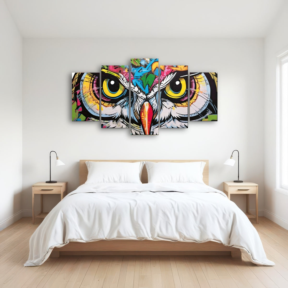 AUTO-MOCKUP ROOM | owl graffiti