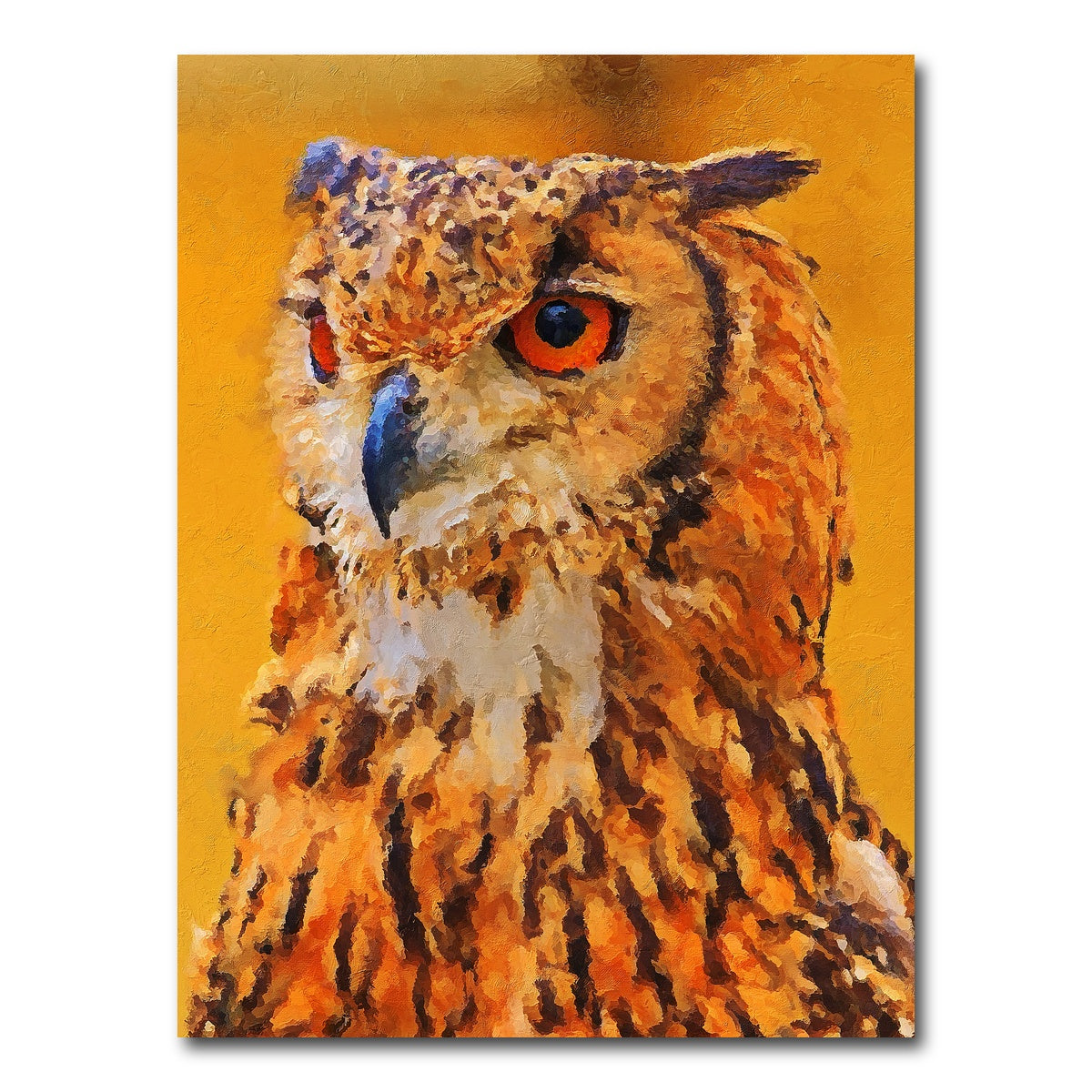 AUTO-MOCKUP WHITE | owl painting | 1 Piece | Gallery Wrap Canvas | group=3x4