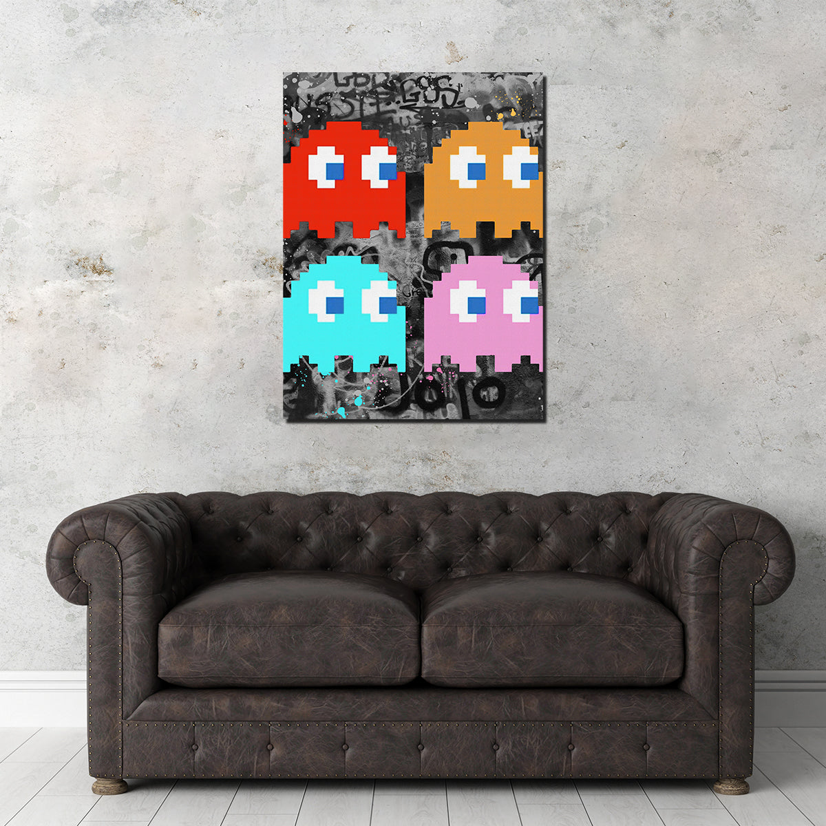 Pacman online Mansion canvas painting 24x31