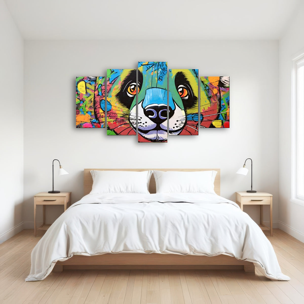 AUTO-MOCKUP ROOM | panda graffiti