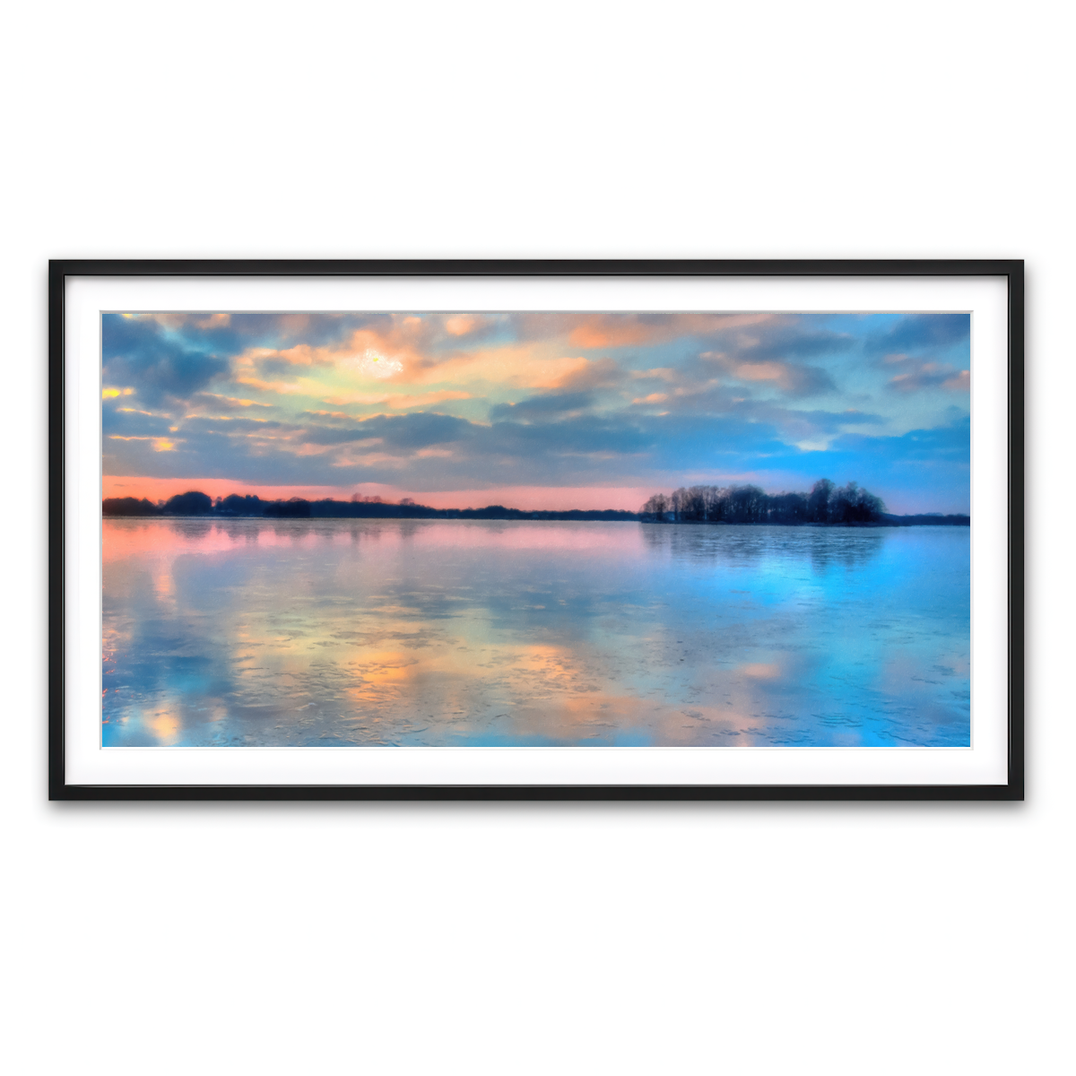 Framed Print 2x1 Black
