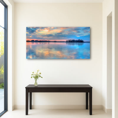 AUTO-MOCKUP ROOM | pastel clouds at sunset