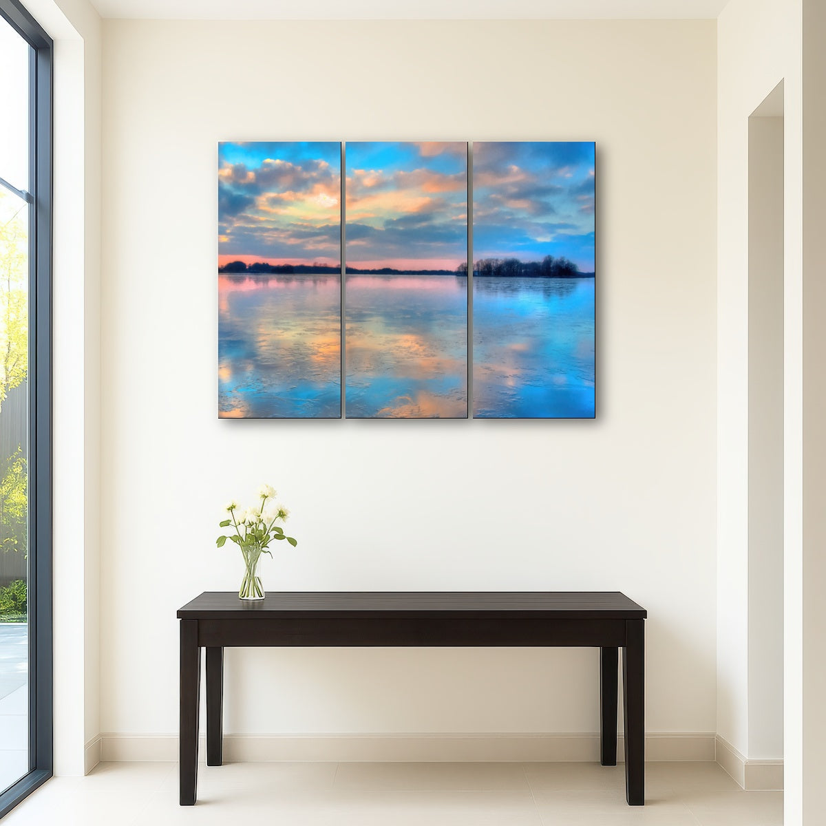 AUTO-MOCKUP ROOM | pastel clouds at sunset