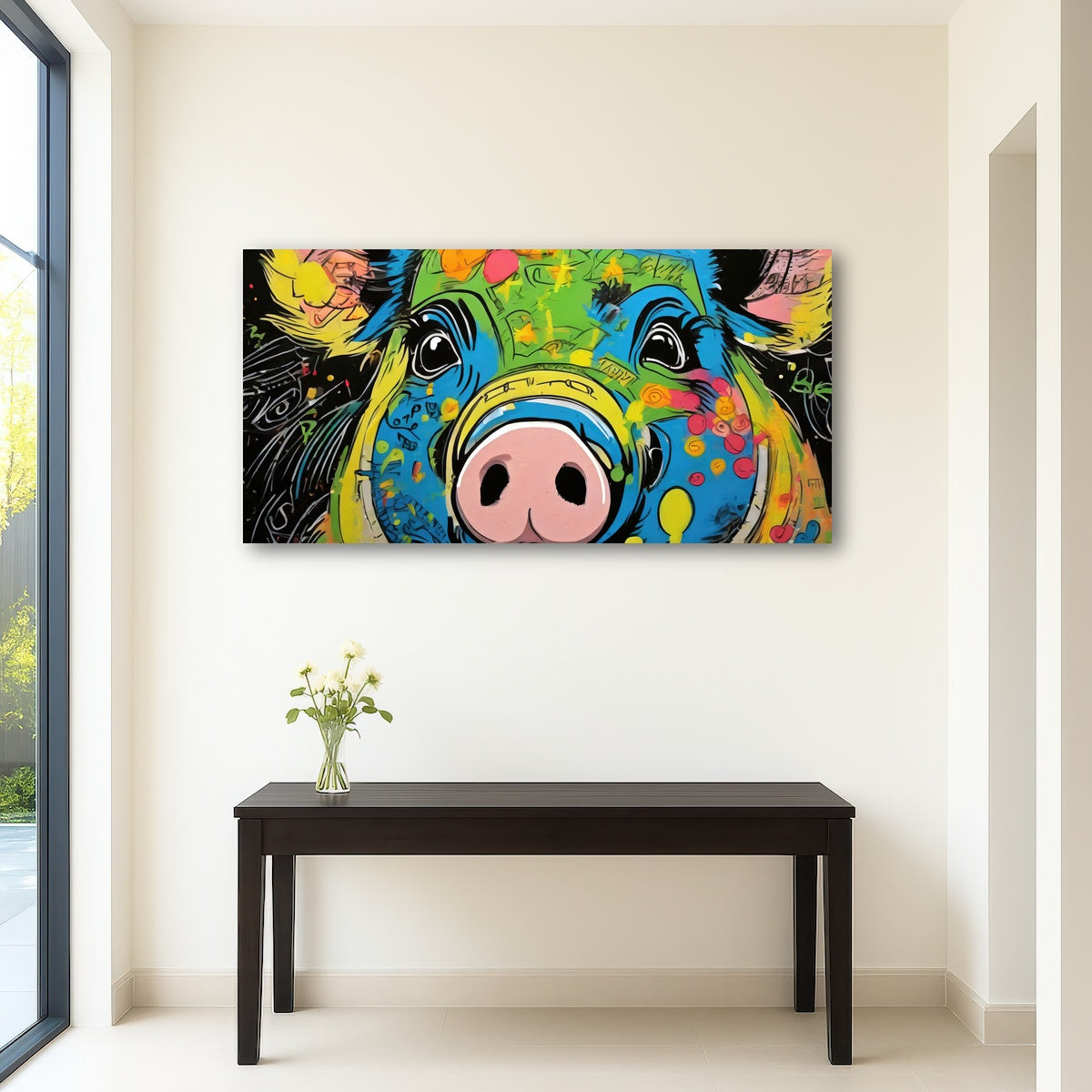 AUTO-MOCKUP ROOM | pig graffiti