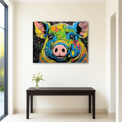 AUTO-MOCKUP ROOM | pig graffiti
