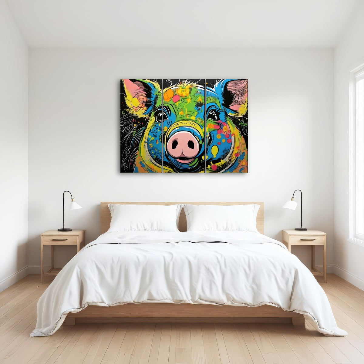 AUTO-MOCKUP ROOM | pig graffiti