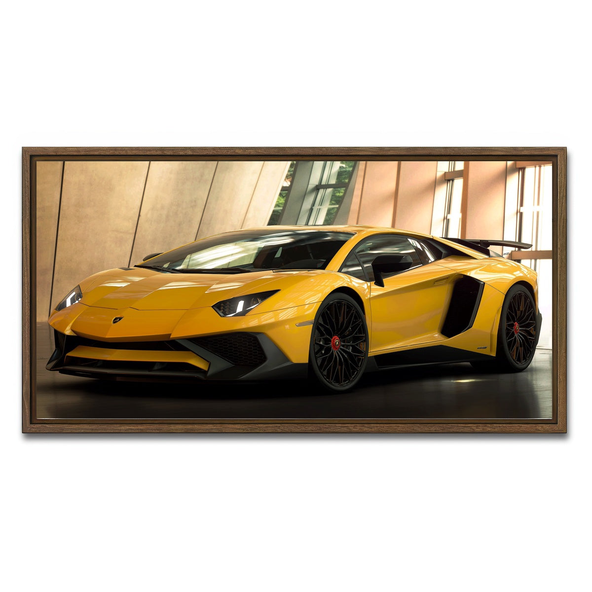AUTO-MOCKUP WHITE | pikachu-sv | 1 Piece | Walnut Framed Canvas | group=2x1